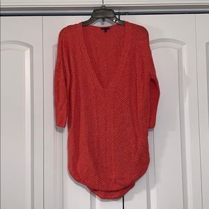 Express, Coral over-sized tunic sweater.